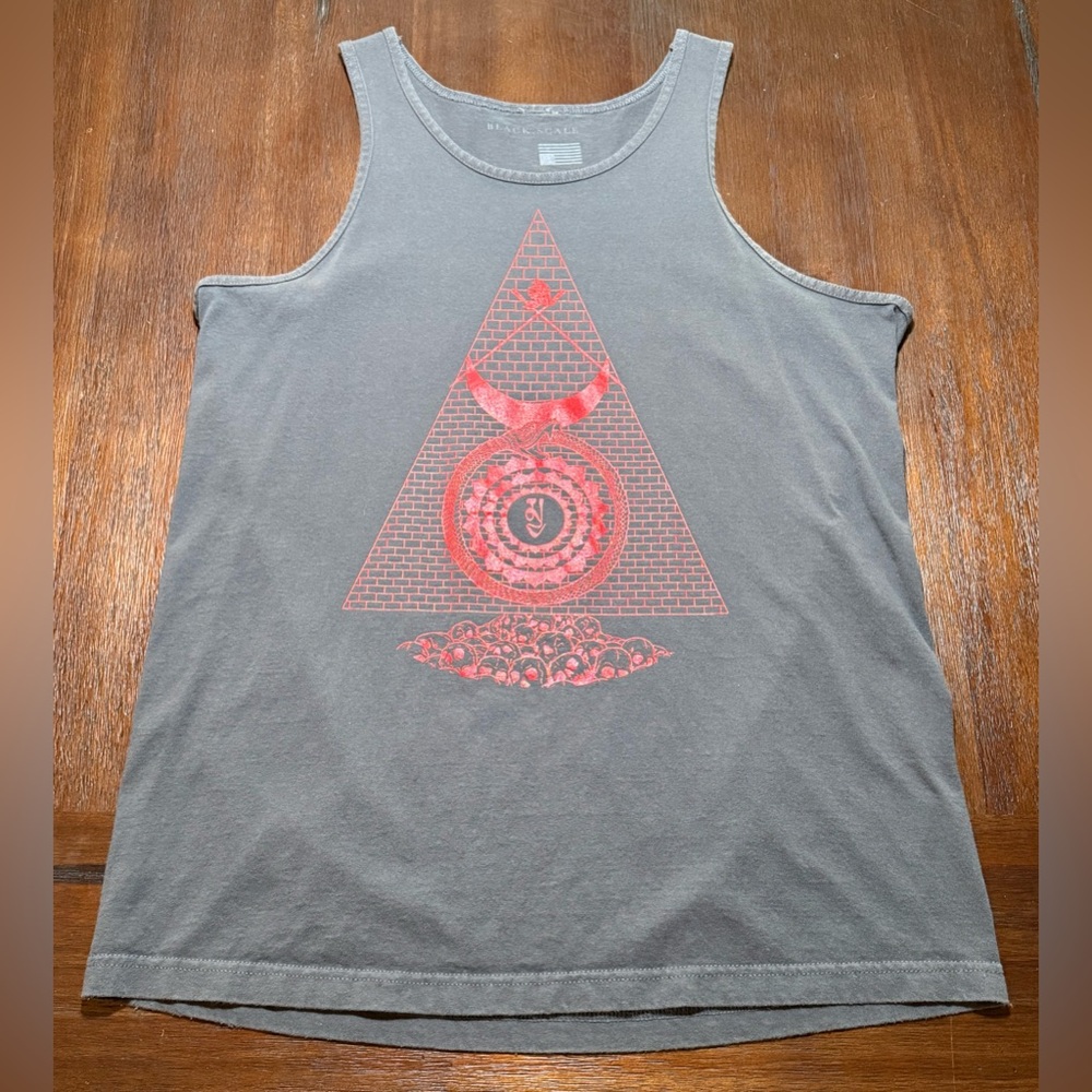 Black Scale Tank Top XL